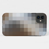 Cool Brown & Gray Mosaic Pattern iphone 11 Hoesje (Achterkant (horizontaal))