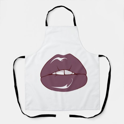 Cool Brown Lips Schort (Voorkant)