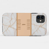 Cool Brown Marble Believe & Receive iPhone 11 Hoes (Achterkant (horizontaal))