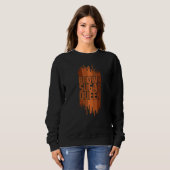 Cool Brown Sugar Queen Black African American Hist Trui (Voorkant volledig)