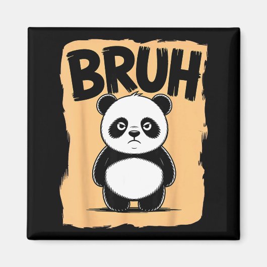 Cool Bruh Panda Men Women Kids Teens Funny Bruh Pa Magneet (Voorkant)