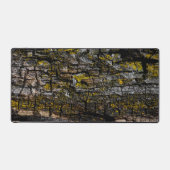 Cool Bruin grijs geel mossy hout schors Bureaumat (Voorkant)