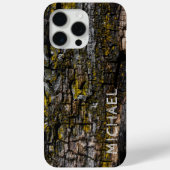 Cool Bruin mossy hout schors Uw aangepaste naam Case-Mate iPhone Case (Achterkant)