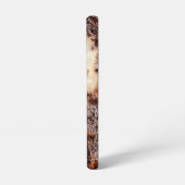 Cool bruin roestig metaal textuur Custom naam Samsung Galaxy Hoesje (Linkerkant)