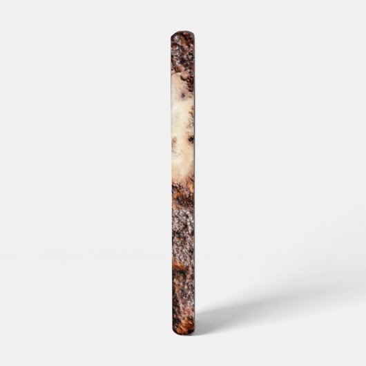 Cool bruin roestig metaal textuur Custom naam Samsung Galaxy Hoesje (Linkerkant)