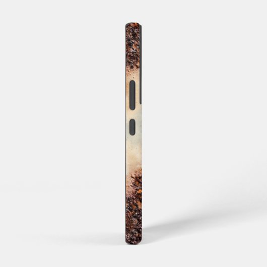 Cool bruin roestig metaal textuur Custom naam Samsung Galaxy Hoesje (Rechterkant)