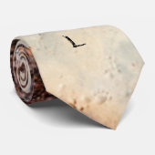 Cool bruin roestig metaal textuur Custom naam Stropdas (Opgerold)