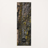 Cool Bruine mossy wood bark yellow lichen Monogram Yogamat (Voorkant)