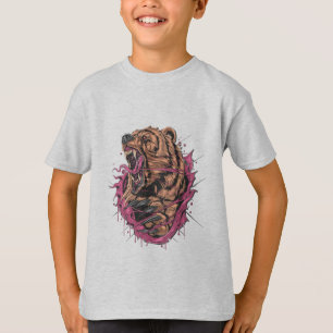 Cool Brullende Beer Jongens T-shirt
