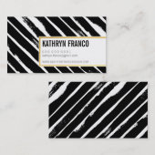 COOL BRUSH STROKE vet schattig geschilderd zwart g Visitekaartje (Voorkant / Achterkant)