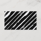 COOL BRUSH STROKE vet schattig geschilderd zwart g Visitekaartje (Achterkant)