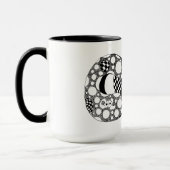 Cool, Bubble Letter Art, Boho, Hippie, Koffie Mok (Links)