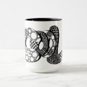 Cool, Bubble Letter Art, Boho, Hippie, Koffie Mok (Midden)