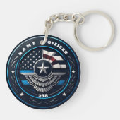 Cool Budge Politie sleutelhanger (Achterkant)