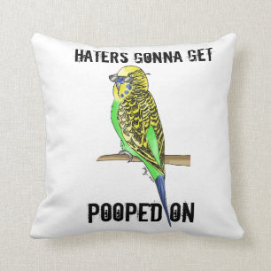 Cool Budgie Pillow Kussen