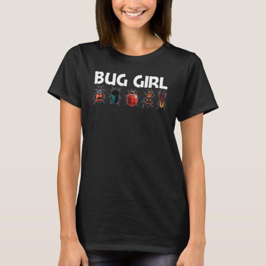 Cool Bug Voor Meisjes Kinderen Bug Jager Dier Inse T-shirt (Voorkant)