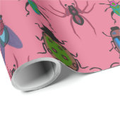 Cool Bugs Pattern Cadeaupapier (Rol Hoek)