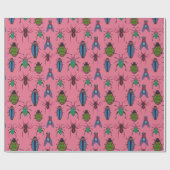 Cool Bugs Pattern Cadeaupapier (Vlak)