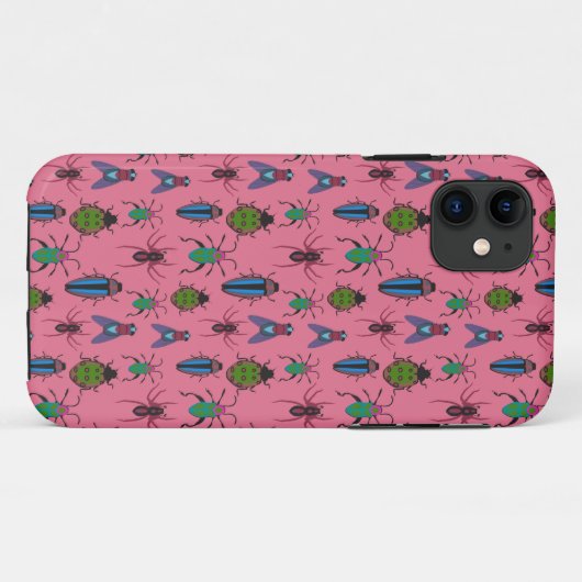 Cool Bugs Pattern Case-Mate iPhone Case (Achterkant (horizontaal))