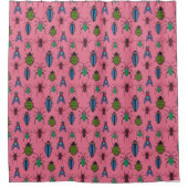 Cool Bugs Pattern Douchegordijn (Voorkant)