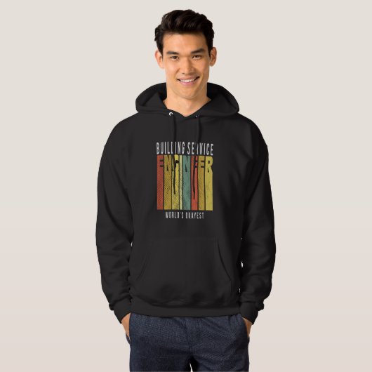 Cool Building Engineer Hoodie (Voorkant volledig)