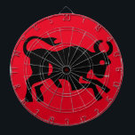 Cool Bull visual Black Bullish market investeerder Dartbord<br><div class="desc">Een leuk dart bord ontworpen met een coole zwarte stier, een geweldig cadeau voor een "bullish" belegger of voor jezelf! Ook, door de CUSTOMIZE optie van IT te gebruiken, kunt u tot het ontwerp toegang hebben om veranderingen zoals het toevoegen van tekst aan te brengen!! Geniet van het leven en...</div>