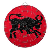 Cool Bull visual Black Bullish market investeerder Dartbord (Voorkant)