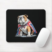 Cool Bulldog Costume In British Colors  Muismat (Met muis)
