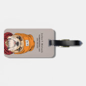 Cool Bulldog | Jouw namen toevoegen Bagagelabel (Achterkant horizontaal)