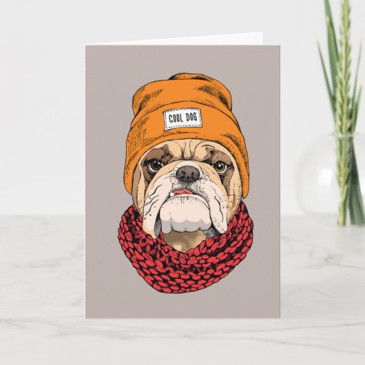 Cool Bulldog Kaart (Voorkant)