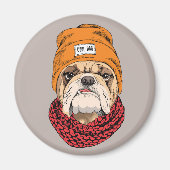 Cool Bulldog Magneet (Voorkant)