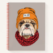 Cool Bulldog Notitieboek (Voorkant)