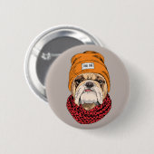 Cool Bulldog Ronde Button 5,7 Cm (Voorkant /achterkant)