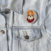Cool Bulldog Ronde Button 5,7 Cm (In situ)