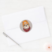 Cool Bulldog Ronde Sticker (Envelop)