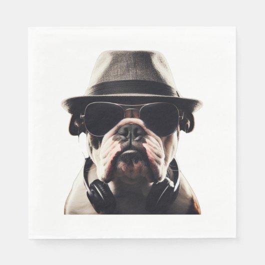 Cool Bulldog Servet (Voorkant)
