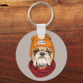 Cool Bulldog Sleutelhanger (Voorkant)