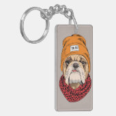 Cool Bulldog Sleutelhanger (Voorkant Links)