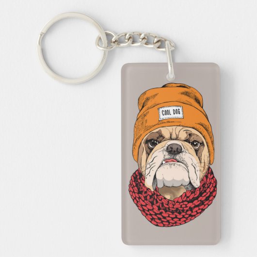 Cool Bulldog Sleutelhanger (Voorkant)