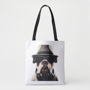 Cool Bulldog Tote Bag
