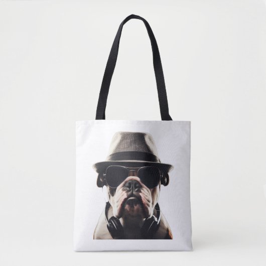 Cool Bulldog Tote Bag (Voorkant)
