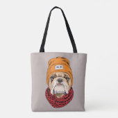 Cool Bulldog Tote Bag (Achterkant)
