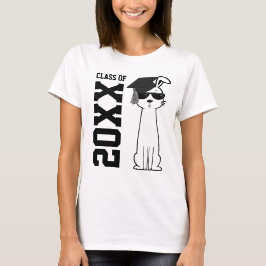 Cool Bunny Afstudeer T-Shirt (Voorkant)