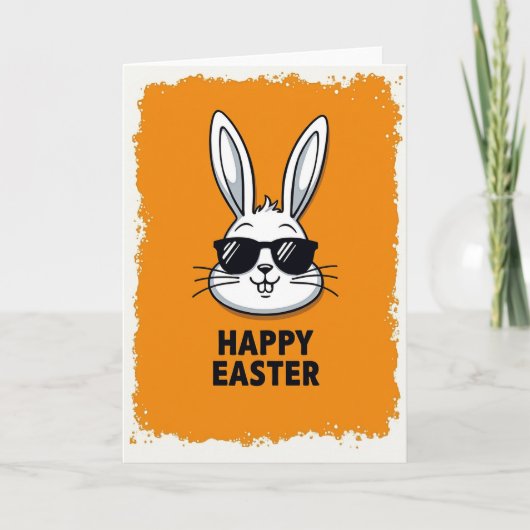 Cool Bunny Celebration Card Kaart (Voorkant)