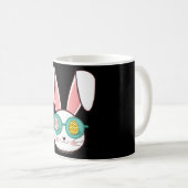 COOL BUNNY Funny Easter Gift Kinder Egg Hunt Koffiemok (Voorkant rechts)