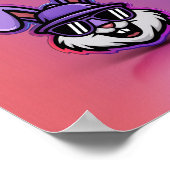 Cool Bunny Poster: stijlvolle en leuke muurkunst! Poster (Hoek)