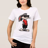 Cool Bunny Tri-Blend Shirt (Voorkant)
