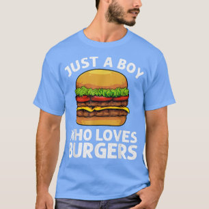 Cool Burger Art voor jongens Mannen Hamburger Chee T-shirt