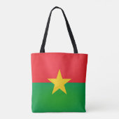 Cool Burkina Faso Flag Mode Tote Bag (Achterkant)
