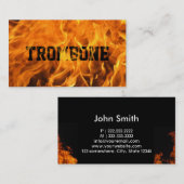 Cool Burning Fire Trombone Visitekaartje (Voorkant / Achterkant)